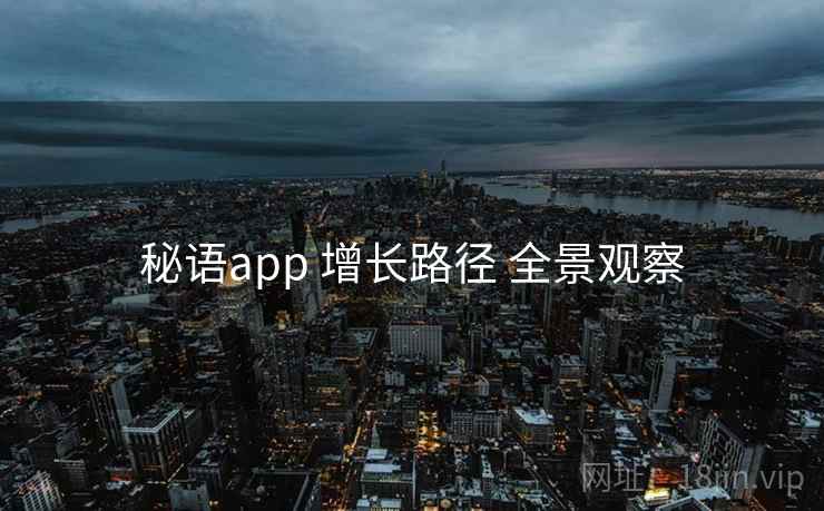 秘语app 增长路径 全景观察